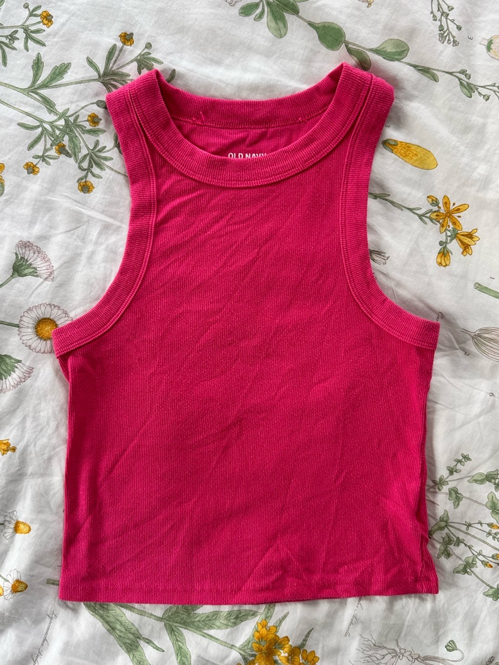 Old Navy High Neck Ribbed Tank Top